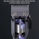 Профессиональная аккумуляторная машинка для стрижки волос Kemei KM-2616 с функцией триммера и 6 насадками - изображение 5