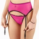 Пояс для панчохів жіночий з сіточки Felisiya Lingerie Малиновий 303-905x170 S - зображення 1