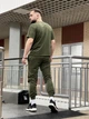 Костюм мужской Intruder Loud комплект футболка и брюки из двухнитки свободной посадки с карманами хаки/S - изображение 5