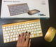Клавіатура та мишка wireless 902 Бездротова Золота - зображення 8