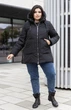 Женская зимняя куртка с капюшоном MODA 100017 48 Черный (М-100017/1 A ) - изображение 2