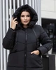 Женская зимняя куртка с капюшоном MODA 100017 48 Черный (М-100017/1 A ) - изображение 7