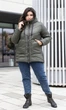 Женская зимняя куртка с капюшоном MODA 100017 48 Хаки (М-100017/2 A ) - изображение 2