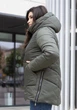 Женская зимняя куртка с капюшоном MODA 100017 48 Хаки (М-100017/2 A ) - изображение 3
