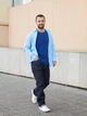 Рубашка Uniqlo PREMIUM LINEN розмір XS блакитна (448959) - зображення 4