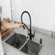 Смеситель для кухни на две воды Frap F4374-6, черный - изображение 2