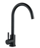 Смеситель для кухни Wezer EKO4A-01-BLACK черного цвета - изображение 1