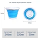 Ультразвуковая портативная мини стиральная машина со складным ведром Ultrasonic Turbine Wash 200об/мин USB + ведро 10л - изображение 13