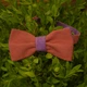 Галстук-бабочка Bow Tie House Basic льняная двухсторонняя (персиковый;фиолетовый) 05947 - изображение 1