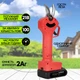 Аккумуляторный секатор электрический KrafTech S100 ножницы садовые Красный - изображение 1