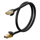 Кабель Baseus high Speed Seven types of RJ45 10gigabit network cable (round cable) |0.5m| чорний - зображення 1