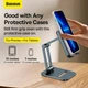 Держатель для телефонов и планшетов Baseus LUSZ000113 Desktop Biaxial Foldable Metal Stand (for Tablets 13") grey - изображение 9