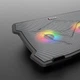 Подставка с вентиляторами MeeTion CoolingPad CP2020, RGB эффекты, 9–14", черный - изображение 4