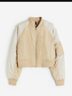 Жіночий бомбер H&M (73749) XS Бежевий - изображение 4