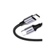 Дата кабель USB-C to USB-C 2.0m US261 18W Round Cable Nickel Plating Aluminum Shell Black Ugreen (50152) - зображення 2
