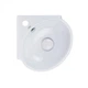 Раковина Qtap Leo з донним клапаном 33x33x14см (QT11115010W) - зображення 1