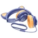 Наушники Hoco проводные Cat Ear W36 Blue-Orange Синий (W36) - изображение 2