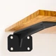 Потужний кронштейн для поличок на стіну Jinrongda Bracket-M 20cm (Чорний) - зображення 3