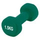 Гантель вінілова PowerPlay 4125 Achilles 2*1,5 кг. Зелені (2шт.) - зображення 3
