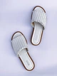 Сандалии женские Michael Kors Dee Woven Leather Slide Sandal (размер: 39 / US 8) 25 см - изображение 3