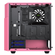 Корпус компьютерный GameMax Contac COC PW без блока питания/E-ATX/RGB-подсветка/боковое окно Розовый - изображение 5