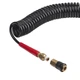 Шланг BLACK M-Flex STORM, 20 м, 5,5*8 мм, спиральный полиуретановый c поворотным шарниром, латунными быстроразъемными соединениями INTERTOOL PT-1792 - изображение 4