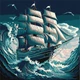 Картина по номерам 40х40 см Шторм на море Идейка. КНО2775 - изображение 1