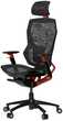 Fotel gamingowy Lorgar Grace 855 Mesh Czarno/Czerwony (LRG-CHR855RB) - obraz 1