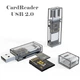 Кардрідер Card reader USB 2в1 microSD \ SDHS card - зображення 1