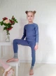 Термобілизна дитяча BabyKo Merino. Двошарова тканина меринос+бавовна. Синій. Розмір 110 - зображення 2