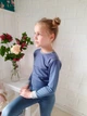 Термобілизна дитяча BabyKo Merino. Двошарова тканина меринос+бавовна. Синій. Розмір 110 - зображення 3