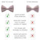 Метелик Bow Tie House маленький Blush Pink - креп 10471S - зображення 3
