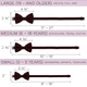 Метелик Bow Tie House маленький темно-червоний - креп 10473S - зображення 4