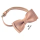 Бабочка Bow Tie House маленькая кожаная пудровая 10417S - изображение 2