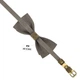 Бабочка Bow Tie House маленькая кожаная Bronze 10374S - изображение 4