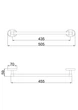 Полотенцедержатель 45 см Frap F1901-1 1/80 - изображение 2