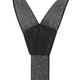 Подтяжки Bow Tie House с люрексом серебристые на черной основе подростковые 10391S - изображение 3