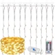 Гирлянда водопад (штора) Springos 2 x 2 м 200 LED Pilot USB CL4020 Warm White - изображение 7