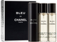 Zestaw miniatur męskich Chanel Woda toaletowa Bleu de Chanel 20 ml + Wkład wymienny 2x20 ml (3145891078008) - obraz 1