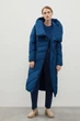 Довга жіноча зимова куртка Finn Flare FWB11010-175 синя XS - зображення 2