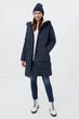 Длинная зимняя куртка женская Finn Flare FWB11068-101 down fill синяя S - изображение 2