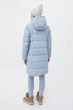 Длинная зимняя женская куртка Finn Flare FWB11068-124 down fill голубая L - изображение 4