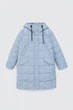 Длинная зимняя женская куртка Finn Flare FWB11068-124 down fill голубая L - изображение 8