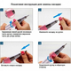 Фрезер з дисплеєм для манікюру та педикюру Nail Drill ZS-717 PRO Синій - зображення 9