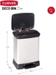 Контейнер для мусора с педалью Curver Deco bin 10+18L - изображение 3
