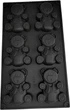 Форма для выпечки Profsil Мишка планшет силиконовая Черная (4824447312313_Black) - изображение 1