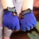 Рукавички велосипедні Sporty безпалі дитячі спортивні Solid Blue - зображення 3