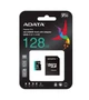 Карта пам'яті microSDXC (UHS-1 U3) A-DATA Premier Pro 128Gb Class 10 V30S A2 (R-100Mb/s W85Mb/s) (adapter SD) (AUSDX128GUI3V30SA2-RA1) - изображение 3
