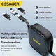 Кабель Essager Type-C to Type-C + Набор переходников коннекторов Multifunctional Retractable Cable Organizer Box White (ECJHZ-JC02-P) - изображение 7
