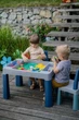 Комплект дитячих меблів для Lego "TEGGI MULTIFUN", синьо-бірюзовий, ТМ Tega Baby - зображення 2